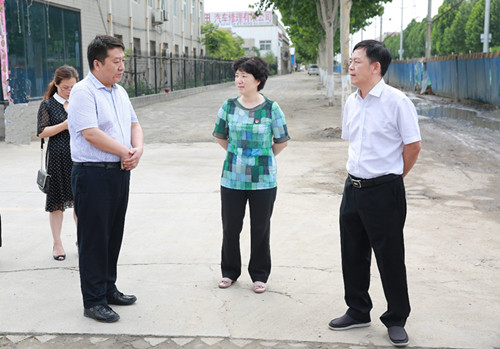 上街区委书记宋洁带队督导环境污染防治工作